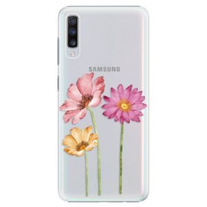 Plastové puzdro iSaprio - Three Flowers - Samsung Galaxy A70 vyobraziť