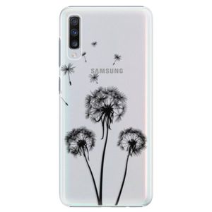 Plastové puzdro iSaprio - Three Dandelions - black - Samsung Galaxy A70 vyobraziť