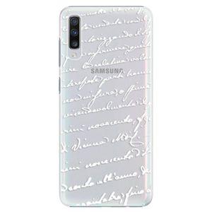 Plastové puzdro iSaprio - Handwriting 01 - white - Samsung Galaxy A70 vyobraziť