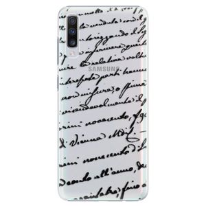 Plastové puzdro iSaprio - Handwriting 01 - black - Samsung Galaxy A70 vyobraziť