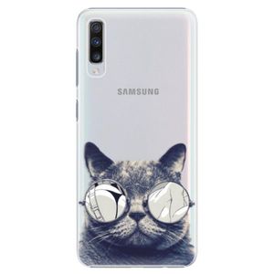 Plastové puzdro iSaprio - Crazy Cat 01 - Samsung Galaxy A70 vyobraziť