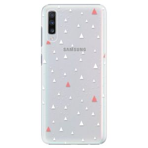 Plastové puzdro iSaprio - Abstract Triangles 02 - white - Samsung Galaxy A70 vyobraziť