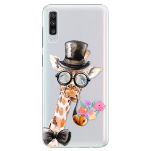 Plastové puzdro iSaprio - Sir Giraffe - Samsung Galaxy A70 vyobraziť