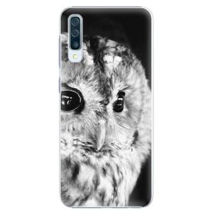 Plastové puzdro iSaprio - BW Owl - Samsung Galaxy A50 vyobraziť