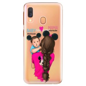 Plastové puzdro iSaprio - Mama Mouse Brunette and Boy - Samsung Galaxy A40 vyobraziť
