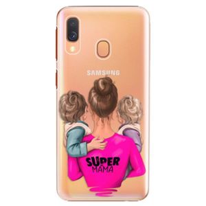 Plastové puzdro iSaprio - Super Mama - Two Boys - Samsung Galaxy A40 vyobraziť