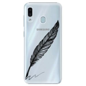 Plastové puzdro iSaprio - Writing By Feather - black - Samsung Galaxy A30 vyobraziť