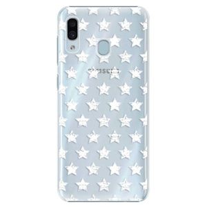 Plastové puzdro iSaprio - Stars Pattern - white - Samsung Galaxy A30 vyobraziť