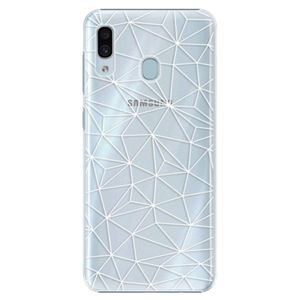 Plastové puzdro iSaprio - Abstract Triangles 03 - white - Samsung Galaxy A30 vyobraziť