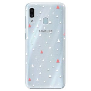 Plastové puzdro iSaprio - Abstract Triangles 02 - white - Samsung Galaxy A30 vyobraziť