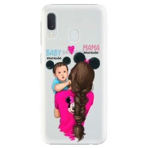 Plastové puzdro iSaprio - Mama Mouse Brunette and Boy - Samsung Galaxy A20e vyobraziť