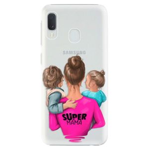 Plastové puzdro iSaprio - Super Mama - Boy and Girl - Samsung Galaxy A20e vyobraziť