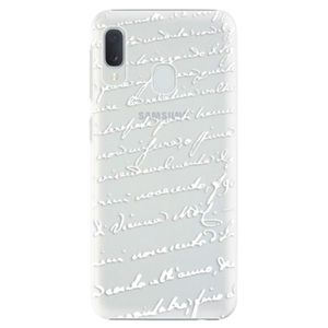 Plastové puzdro iSaprio - Handwriting 01 - white - Samsung Galaxy A20e vyobraziť