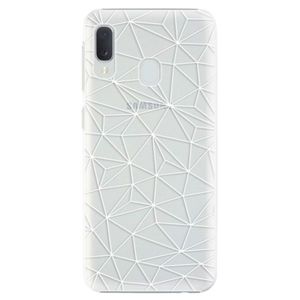 Plastové puzdro iSaprio - Abstract Triangles 03 - white - Samsung Galaxy A20e vyobraziť