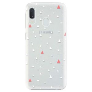Plastové puzdro iSaprio - Abstract Triangles 02 - white - Samsung Galaxy A20e vyobraziť