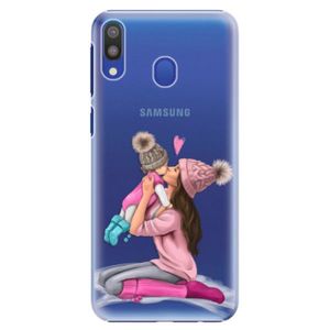 Plastové puzdro iSaprio - Kissing Mom - Brunette and Girl - Samsung Galaxy M20 vyobraziť