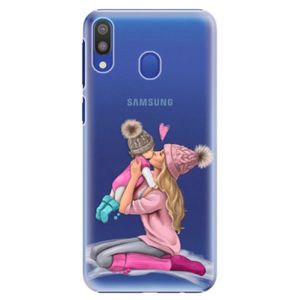 Plastové puzdro iSaprio - Kissing Mom - Blond and Girl - Samsung Galaxy M20 vyobraziť