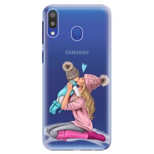 Plastové puzdro iSaprio - Kissing Mom - Blond and Boy - Samsung Galaxy M20 vyobraziť