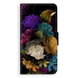 Flipové puzdro iSaprio - Dark Flowers - iPhone XS Max vyobraziť