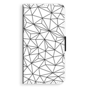 Flipové puzdro iSaprio - Abstract Triangles 03 - black - iPhone XS Max vyobraziť