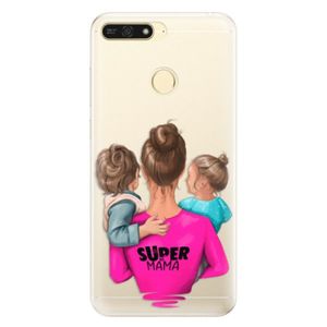 Silikónové puzdro iSaprio - Super Mama - Boy and Girl - Huawei Honor 7A vyobraziť
