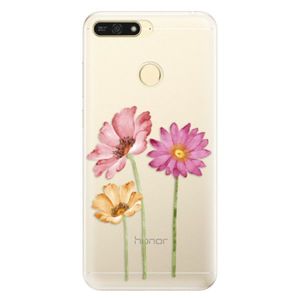 Silikónové puzdro iSaprio - Three Flowers - Huawei Honor 7A vyobraziť