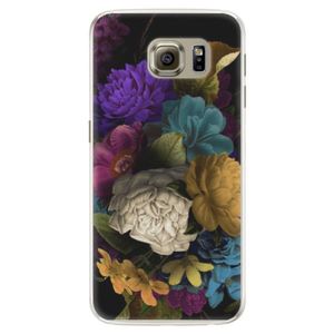 Silikónové puzdro iSaprio - Dark Flowers - Samsung Galaxy S6 Edge vyobraziť