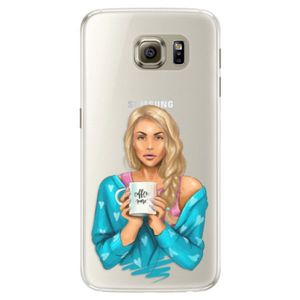 Silikónové puzdro iSaprio - Coffe Now - Blond - Samsung Galaxy S6 Edge vyobraziť
