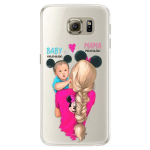 Silikónové puzdro iSaprio - Mama Mouse Blonde and Boy - Samsung Galaxy S6 Edge vyobraziť