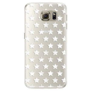Silikónové puzdro iSaprio - Stars Pattern - white - Samsung Galaxy S6 Edge vyobraziť