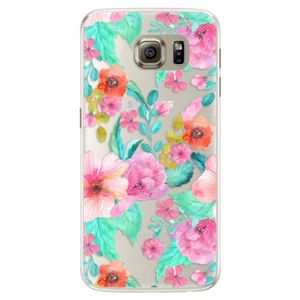 Silikónové puzdro iSaprio - Flower Pattern 01 - Samsung Galaxy S6 Edge vyobraziť