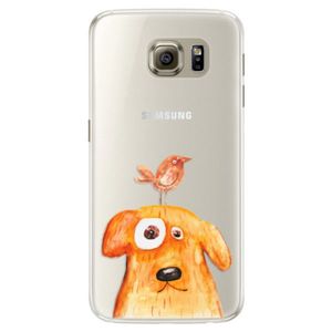 Silikónové puzdro iSaprio - Dog And Bird - Samsung Galaxy S6 Edge vyobraziť