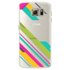 Silikónové puzdro iSaprio - Color Stripes 03 - Samsung Galaxy S6 Edge vyobraziť