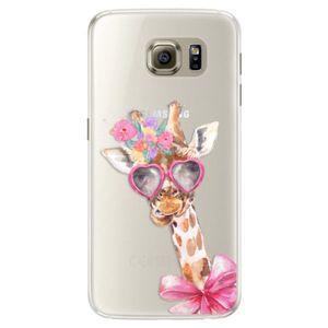 Silikónové puzdro iSaprio - Lady Giraffe - Samsung Galaxy S6 Edge vyobraziť