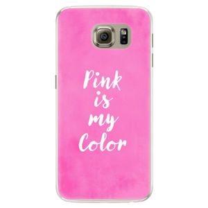 Silikónové puzdro iSaprio - Pink is my color - Samsung Galaxy S6 Edge vyobraziť