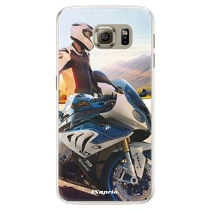 Silikónové puzdro iSaprio - Motorcycle 10 - Samsung Galaxy S6 Edge vyobraziť