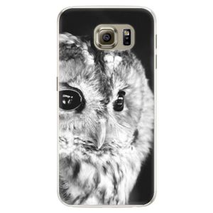 Silikónové puzdro iSaprio - BW Owl - Samsung Galaxy S6 vyobraziť