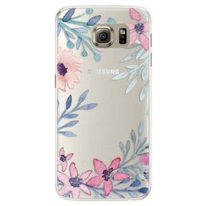 Silikónové puzdro iSaprio - Leaves and Flowers - Samsung Galaxy S6 vyobraziť