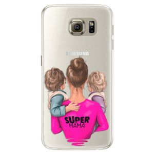 Silikónové puzdro iSaprio - Super Mama - Two Boys - Samsung Galaxy S6 vyobraziť