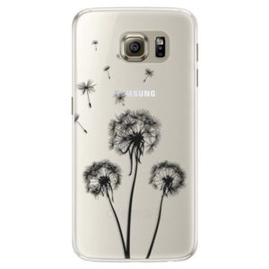 Silikónové puzdro iSaprio - Three Dandelions - black - Samsung Galaxy S6 vyobraziť