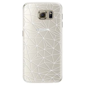 Silikónové puzdro iSaprio - Abstract Triangles 03 - white - Samsung Galaxy S6 vyobraziť