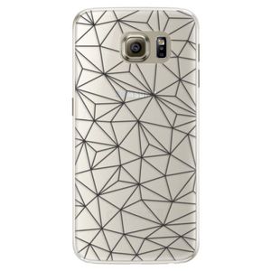 Silikónové puzdro iSaprio - Abstract Triangles 03 - black - Samsung Galaxy S6 vyobraziť