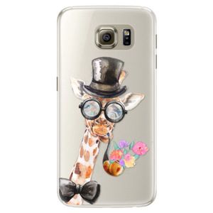 Silikónové puzdro iSaprio - Sir Giraffe - Samsung Galaxy S6 vyobraziť