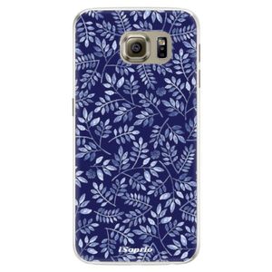 Silikónové puzdro iSaprio - Blue Leaves 05 - Samsung Galaxy S6 vyobraziť