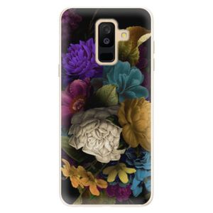 Silikónové puzdro iSaprio - Dark Flowers - Samsung Galaxy A6+ vyobraziť