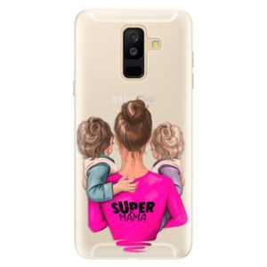 Silikónové puzdro iSaprio - Super Mama - Two Boys - Samsung Galaxy A6+ vyobraziť