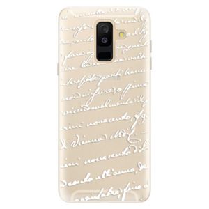 Silikónové puzdro iSaprio - Handwriting 01 - white - Samsung Galaxy A6+ vyobraziť
