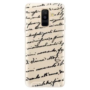 Silikónové puzdro iSaprio - Handwriting 01 - black - Samsung Galaxy A6+ vyobraziť