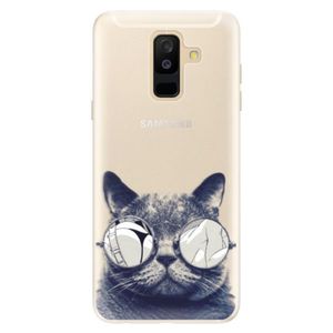 Silikónové puzdro iSaprio - Crazy Cat 01 - Samsung Galaxy A6+ vyobraziť