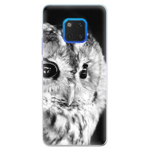Silikónové puzdro iSaprio - BW Owl - Huawei Mate 20 Pro vyobraziť
